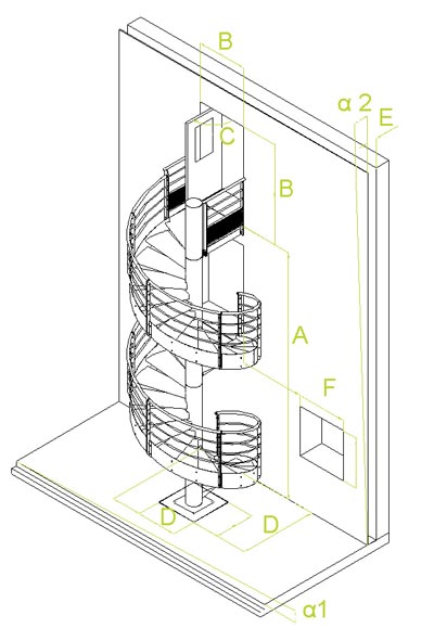 cote d'escalier intérieur