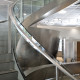 Escalier métallique design  Musée de la Romanité de Nimes modèle YSOGLASS (architecte Elizabeth De Portzamparc)